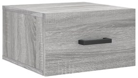 829832 vidaXL Noptieră montată pe perete gri Sonoma 35x35x20 cm