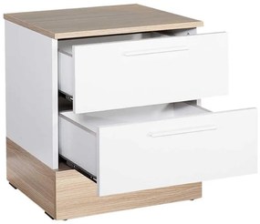Noptiera Adore Base, 2 sertare, 45 x 52 x 40 cm