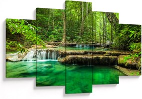 Tablou - Cascada Erawan din Kanchanaburi, Thailanda (150x105 cm)