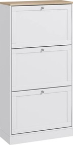 HOMCOM Dulap Îngust pentru Pantofi cu 3 Sertare și Rafturi Reglabile pe 2 Niveluri, 60x23,5x115 cm, Negru | Aosom Romania