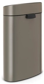 Cos de gunoi Brabantia Touch Bin New 649732, 40 L, Inchidere silentioasa si lina, Spate plat, Gri