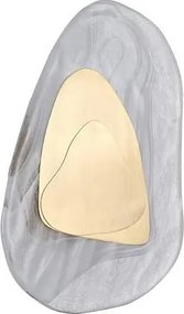 Searchlight 32983PB - Aplica de perete DESTINY LED/8W/230V, alamă