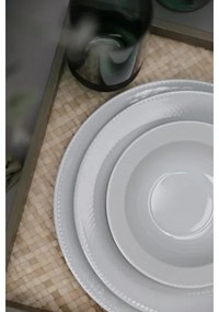 Set de veselă 18 piese, porțelan alb