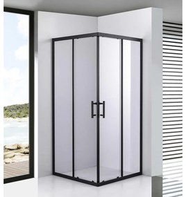 Toulon 6mm Black Cabină de duș 90*90 190cm