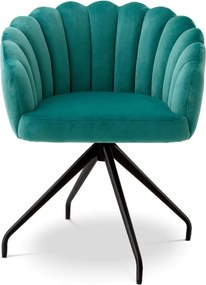 Scaun pivotant design elegant LUX Luzern, Savona turquoise