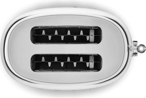 Prajitor de paine SMEG 50's Style TSF01SSEU, 950 W, 2 felii, 6 trepte, Tava pentru firimituri, Cablu integrat, Otel inoxidabil, Argintiu