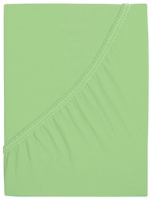 Cearsaf jersey ALVORA verde deschis 90 x 200 cm