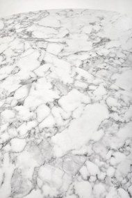 Masa extensibila Peroni marmura alba/negru - L100-250 cm