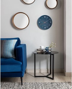 Măsuță auxiliară Kave Home Marae, ⌀ 50 cm, negru