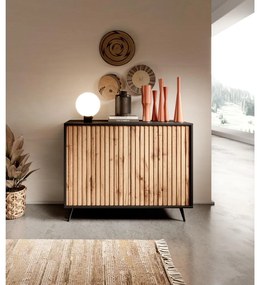 Dulap Biel B1  (negru + stejar wotan). 1098856