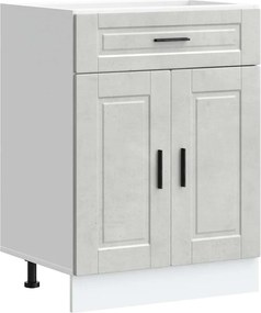 vidaXL Dulap de bază de bucătărie „Porto” Lemn prelucrat gri beton