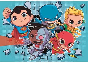 Liga Dreptății Mini Friends Puzzle Clementoni DC Super Hero 2x60 buc
