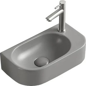 Mexen Viera lavoar montat pe blat stânga 40 x 21 cm, gri deschis mat - 21274061L