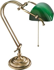 Lampa de birou din alama design clasic Banker