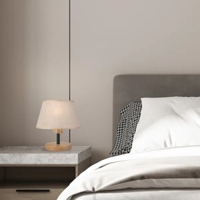 Lampă de masă Brilagi ANTHONY 1xE14/40W/230V stejar/bej