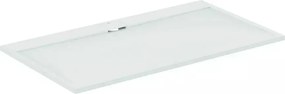 Cadita de dus dreptunghiulara Ideal Standard i.life Ultra Flat S alb pur 180x100 cm