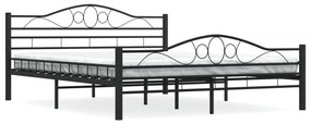 285289 vidaXL Cadru de pat, negru, 160 x 200 cm, oțel