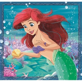 Prințesele Disney Ariel Puzzle Clementoni 3x48 piese