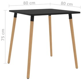 Set mobilier de bucatarie, 3 piese, negru 3, Negru