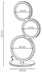 Lampă de birou LED RINGS ONLI, 17W, 230V, 4000K, 37 cm, neagră