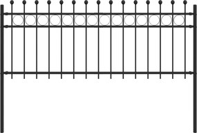 vidaXL Zăbrele in Formă de Inel Negru 200 x 130 cm