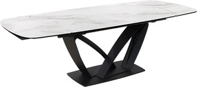 Masa Extensibila cu Blat Ceramic, Alb, PAPILLON 180-220-260cm