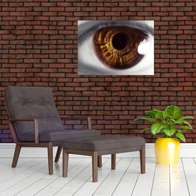 Tablou pe sticlă - Ochi (70x50 cm)