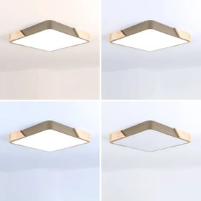 BRILAGI - corp de iluminat LED dimabil PILANA SQUARE LED/48W/230V stejar/bej 42x42 cm + telecomandă