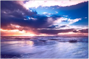 Tablou - Apus de soare la mare (90x60 cm)