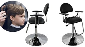Scaun frizerie copii, negru