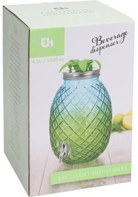 Dozator de băuturi EH din sticlă 4,5 l,portocaliu