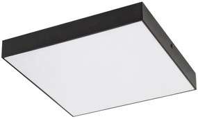 Plafoniera LED slim de exterior IP44 Tartu negru 17,5cm