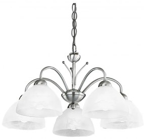 Lustra suspendata stil clasic Milanese 5L argintiu 1135-5SS SRT