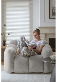 Fotoliu gri deschis Shell – Miuform