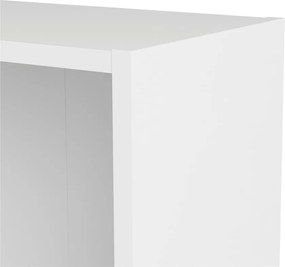 Bibliotecă Tvilum Basic, 79x203 cm, alb