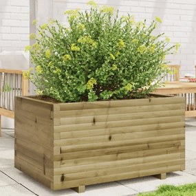 vidaXL Jardinieră de grădină, 90x60x49,5 cm, lemn de pin impregnat