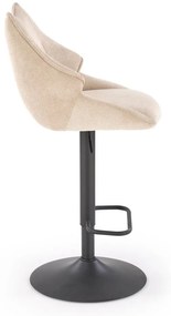 Scaun de bar H122 bej/negru