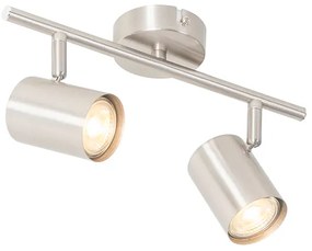 Plafoniera moderna din otel cu 2 lumini reglabile - Jeana