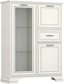 Vitrina TIFFANY II, grej, PAL, 94x37x125 cm
