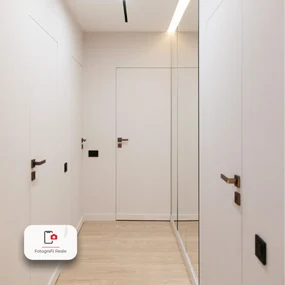 Usa Filomuro   cu toc ascuns PORTA HIDE Alb HDF - PORTA Doors 4 - Deschidere in hol - Stanga, 1000, 2070, Fagure de stabilizare