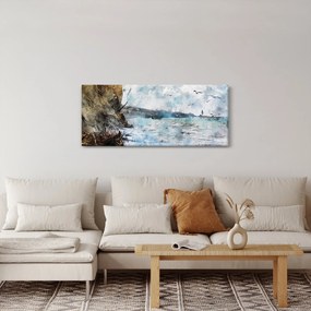 Tablou - Recif, acuarelă (120x50 cm)