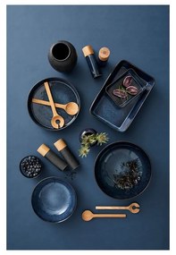 Bol negru/albastru din gresie ø 30 cm Gastro Dark Blue/Black – Bitz