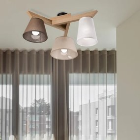 Lustră aplicată Brilagi ANTHONY 3xE14/40W/230V stejar