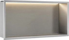 RAFT BAIE INCASTRAT PERETE LED 30x60 steel brush
