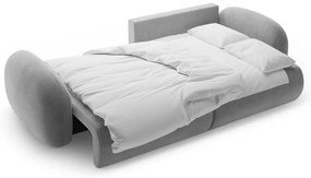 Colțar gri închis extensibil/cu spațiu de depozitare cu tapițerie din catifea Tonale – Cosmopolitan Design