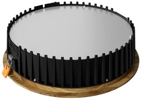 Corp de iluminat LED încastrat RONDO LED/18W/230V 3000K d. 26 cm lemn masiv frasin APLED