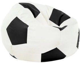 Scaun Minge de fotbal Negru / Alb XL