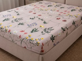 Cearsaf din microfibra HERBAR bej 180x200 cm