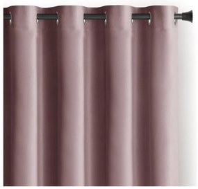 Draperie maro deschis dimout (semi-opacă) din catifea 140x245 cm Eyelets – Restilo