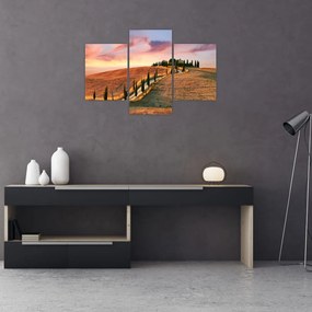 Tablou - Casa pe deal Toscana, Italia (90x60 cm)